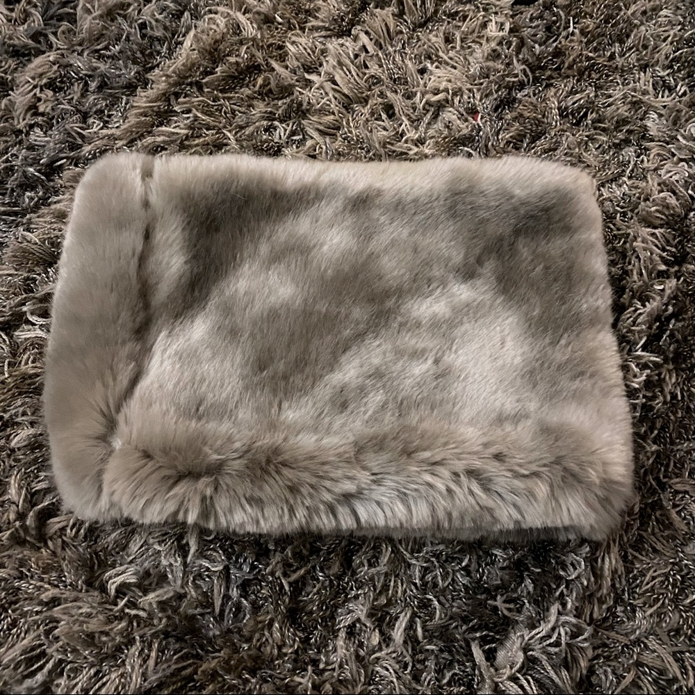 Babaton Faux Fur Infinity Funnel Scarf Collar Neck Warmer Gray